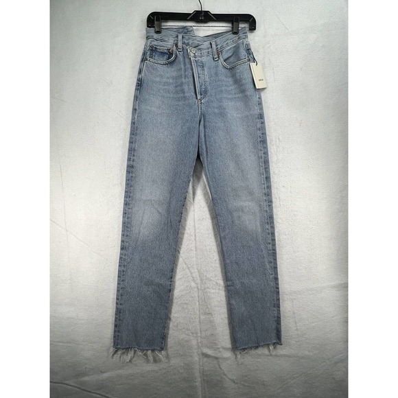 Agolde Criss Cross Straight Jeans Size 24 in Dimension - Picture 3 of 11